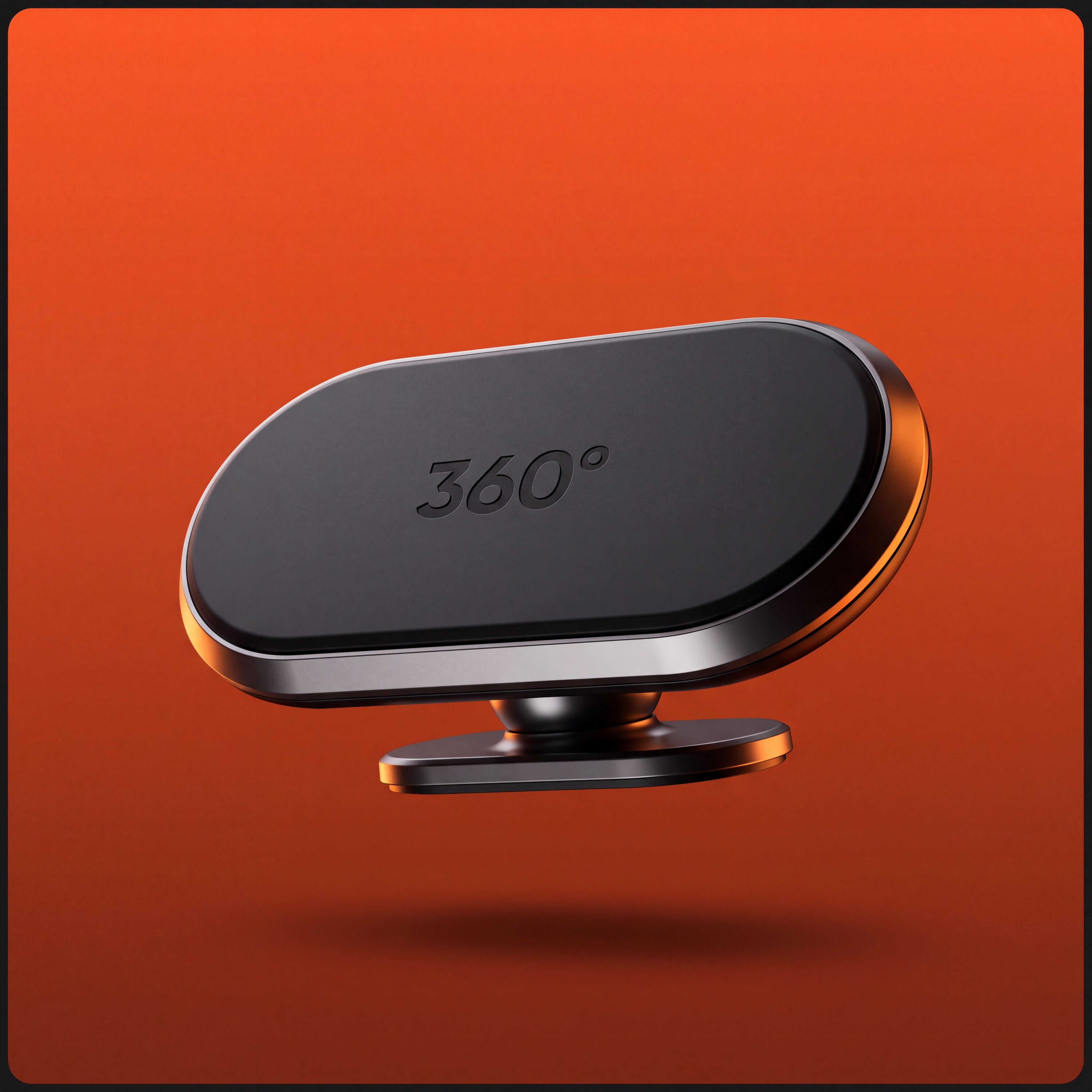 Close-up of the 360 degree phone mount